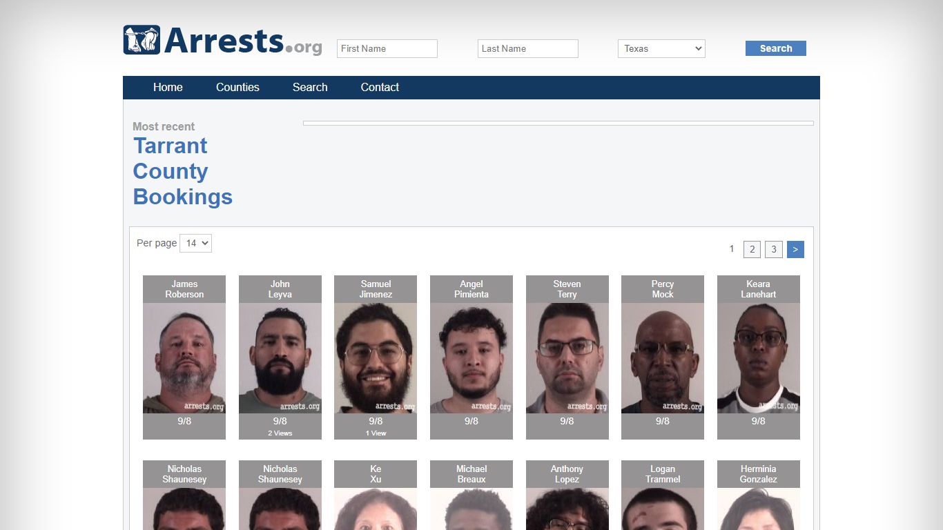 Tarrant County Arrests and Inmate Search