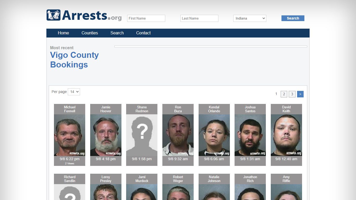 Vigo County Arrests and Inmate Search